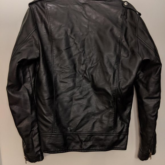 Asymmetric Faux Leather Jacket - Picture 2 of 3